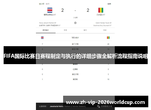 FIFA国际比赛日赛程制定与执行的详细步骤全解析流程指南说明